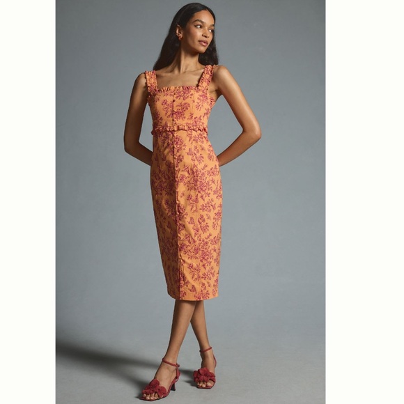 Anthropologie Dresses & Skirts - The Linden Slim Square-Neck Dress